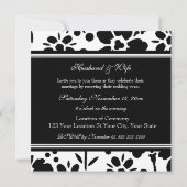 Invitations de renouvellement de Vow du Mariage no (Dos)