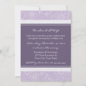 Invitations de renouvellement de Vow Mariage blanc (Dos)