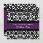 Invitations de renouvellement de Vow Mariage damas (Devant / Derrière)