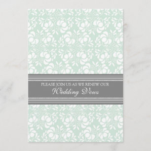 Invitations de renouvellement de Vow Mariage damas