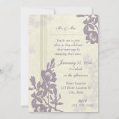 Invitations de renouvellement de Vow Mariage de fl (Dos)