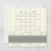 Invitations de renouvellement de Vow Mariage Flora (Dos)
