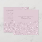 Invitations de renouvellement de Vow Mariage flora (Devant / Derrière)