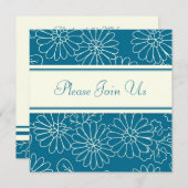 Invitations de renouvellement de Vow Mariage Flora (Devant / Derrière)