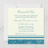 Invitations de renouvellement de Vow Mariage Flora (Dos)