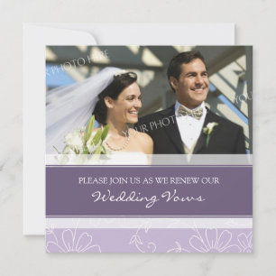 Invitations de renouvellement de Vow Mariage photo