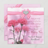 Invitations de renouvellement du Mariage de Sweeth (Devant / Derrière)