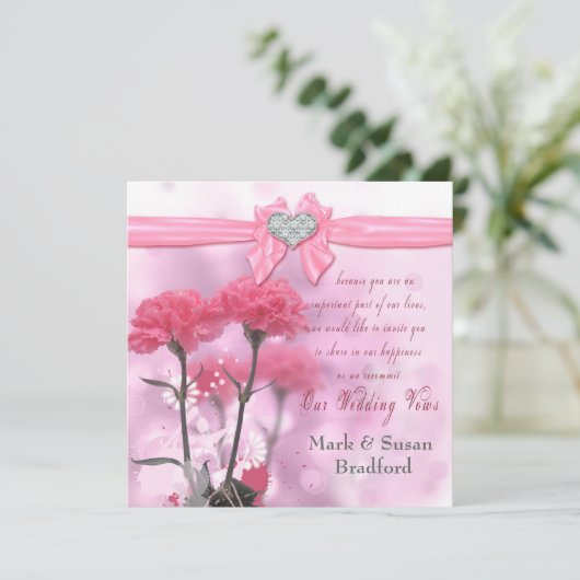Invitations de renouvellement du Mariage de Sweeth (Debout devant)