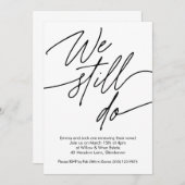 Invitations de renouvellement Vow Conception simpl (Devant / Derrière)