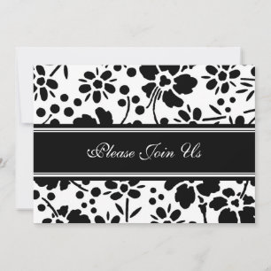 Invitations de renouvellement Vow Mariage noir et