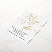 Invitations de renouvellement Vow Simple Gold Foil (Rotation)