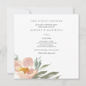 Invitations de répétition Aquarelle Floral Greeney (Devant)