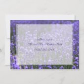 Invitations de répétition de Mariage Lavender pers (Dos)