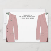 Invitations De Répétition De Mariages Gays Rose Et (Dos)