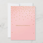 Invitations de répétition des points d'huile rose  (Dos)