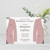 Invitations De Répétition Mariages Gay Rose Et Sag (Debout devant)