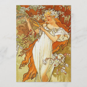 Invitations de ressort de Nouveau Alphonse Mucha