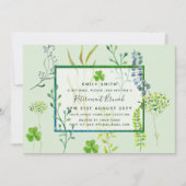 Invitations de retrait de jardin d'herbes Aquarell (Devant)