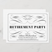 Invitations de retrait - défilement de couleurs pe (Devant / Derrière)