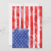 Invitations de retrait du drapeau américain Waterc (Dos)