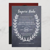 Invitations de retraite de l'enseignant Professeur (Devant / Derrière)