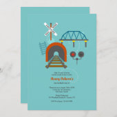 Invitations de retraite des ingénieurs ferroviaire (Devant / Derrière)