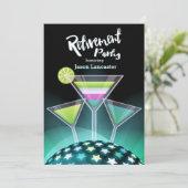 Invitations de retraite Festive Toast (Debout devant)