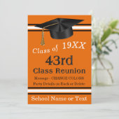 Invitations de réunion de 43e classe, orange, noir (Debout devant)