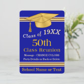 Invitations de réunion de classe 50 ans et Modèle, (Debout devant)