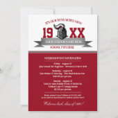 Invitations de réunion de classe de bannière Masco (Devant)