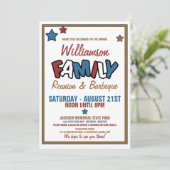 Invitations de réunion de famille amusante (Debout devant)