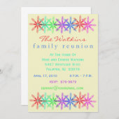 Invitations de réunion de famille dans plusieurs c (Devant / Derrière)