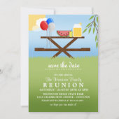 Invitations de réunion de famille de pique-nique d (Devant)