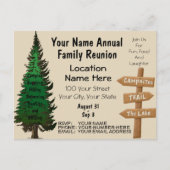 Invitations de réunion de famille rustique (Devant)