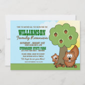 Invitations de réunion de la famille des écureuils (Devant)