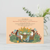 Invitations de réunion du club de jardin (Debout devant)