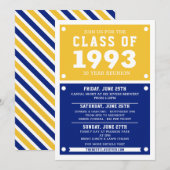 Invitations de réunion du lycée | Réunion (Devant / Derrière)