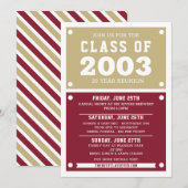 Invitations de réunion du lycée | Réunion (Devant / Derrière)