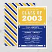 Invitations de réunion du lycée | Réunion (Devant / Derrière)