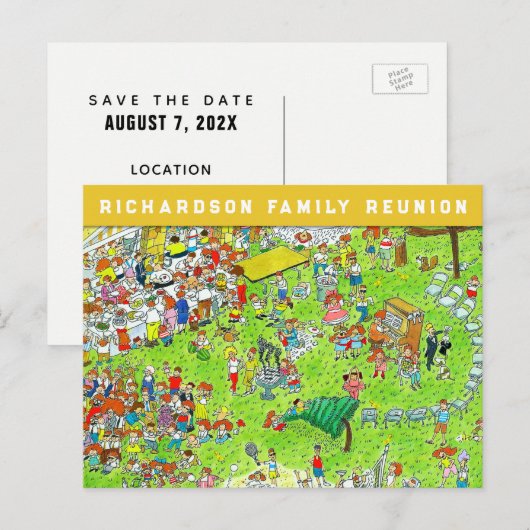 Invitations de réunion familiale (Devant / Derrière)