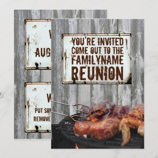 Invitations de réunion familiale (Devant / Derrière)