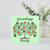 Invitations de réunions de généalogie d'arbre (Debout devant)