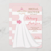 Invitations de robe de mariage de Fête de la (Devant / Derrière)