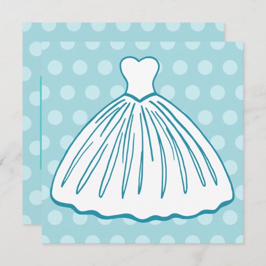 Invitations de robe mariage (Devant / Derrière)