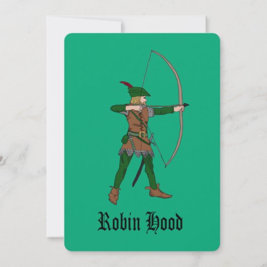 Invitations de Robin Hood Party (Devant)