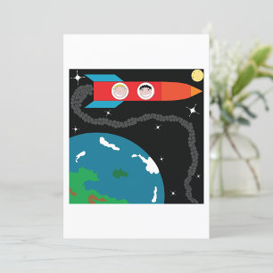 Invitations De Rocket Vers La Lune