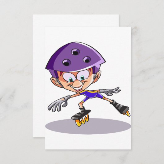 Invitations de Rollerblader (Devant / Derrière)