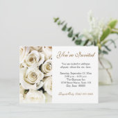 Invitations de Roses blanches (Debout devant)