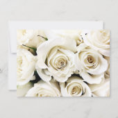 Invitations de Roses blanches (Dos)