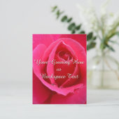 Invitations de roses Cartes RSVP personnalisées Ro (Debout devant)